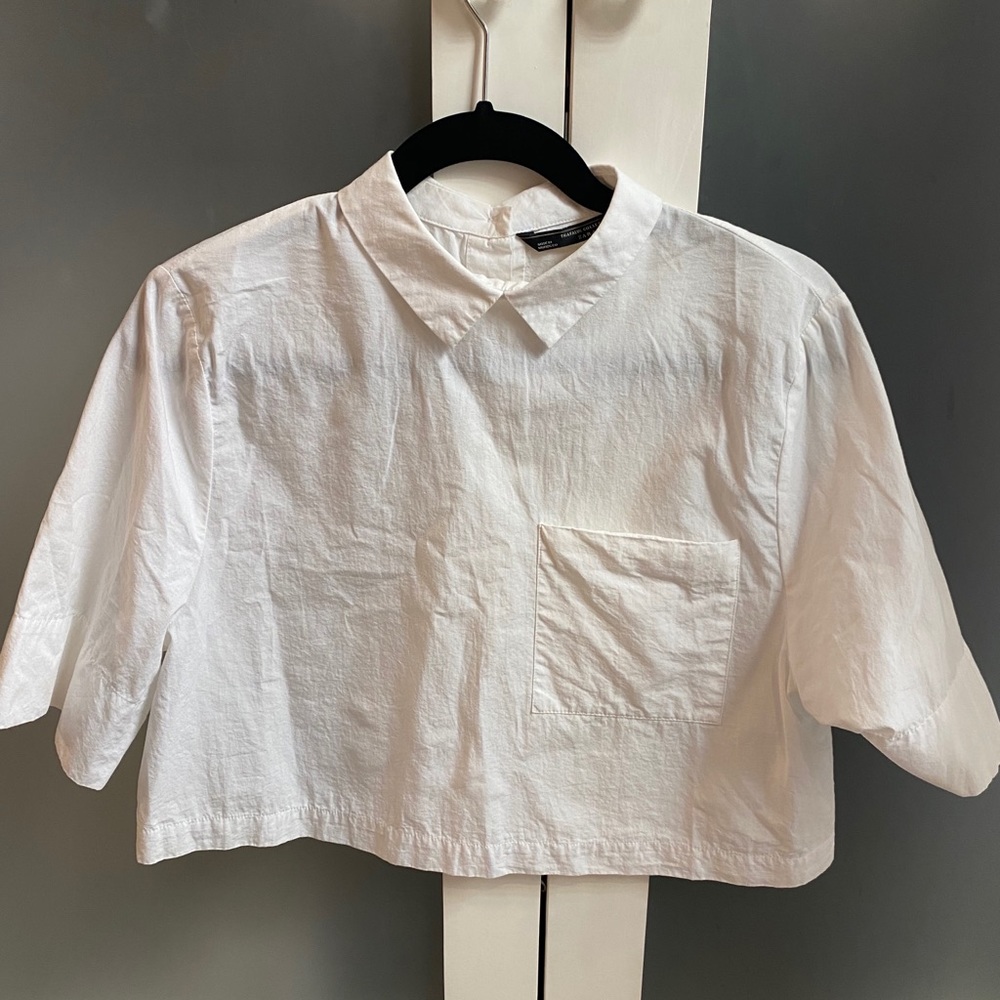 Zara Crop top with collar